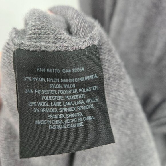 Anthropologie x Building 18 Gray Wool Blend Sleeveless Slit Sweater Dress Maxi L - Picture 13 of 16